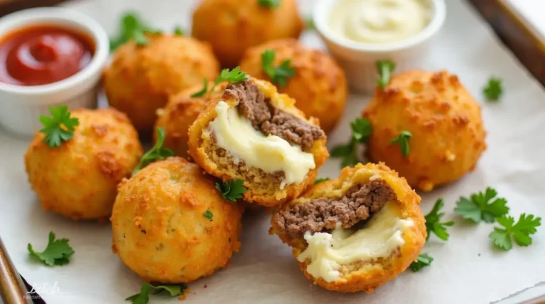 Garlic Parmesan Cheeseburger Bombs