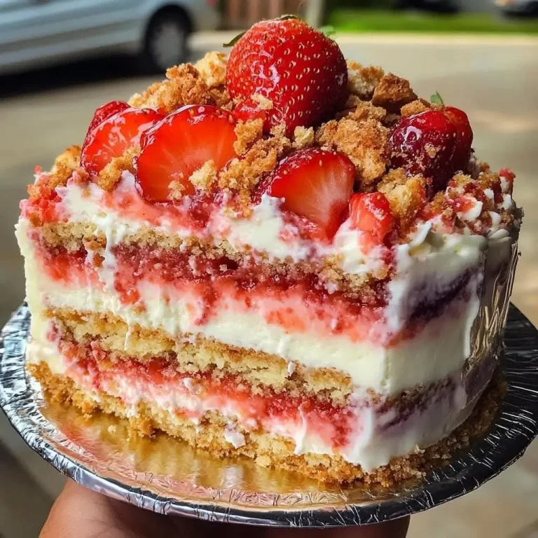 strawberry cream cheesecake