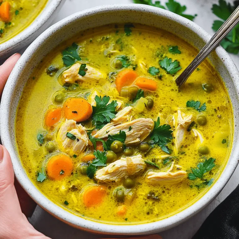 Anti-Inflammatory Turmeric Chicken Soup