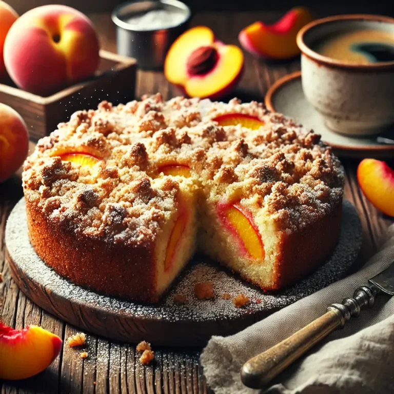 Southern Peach Crumb Cake