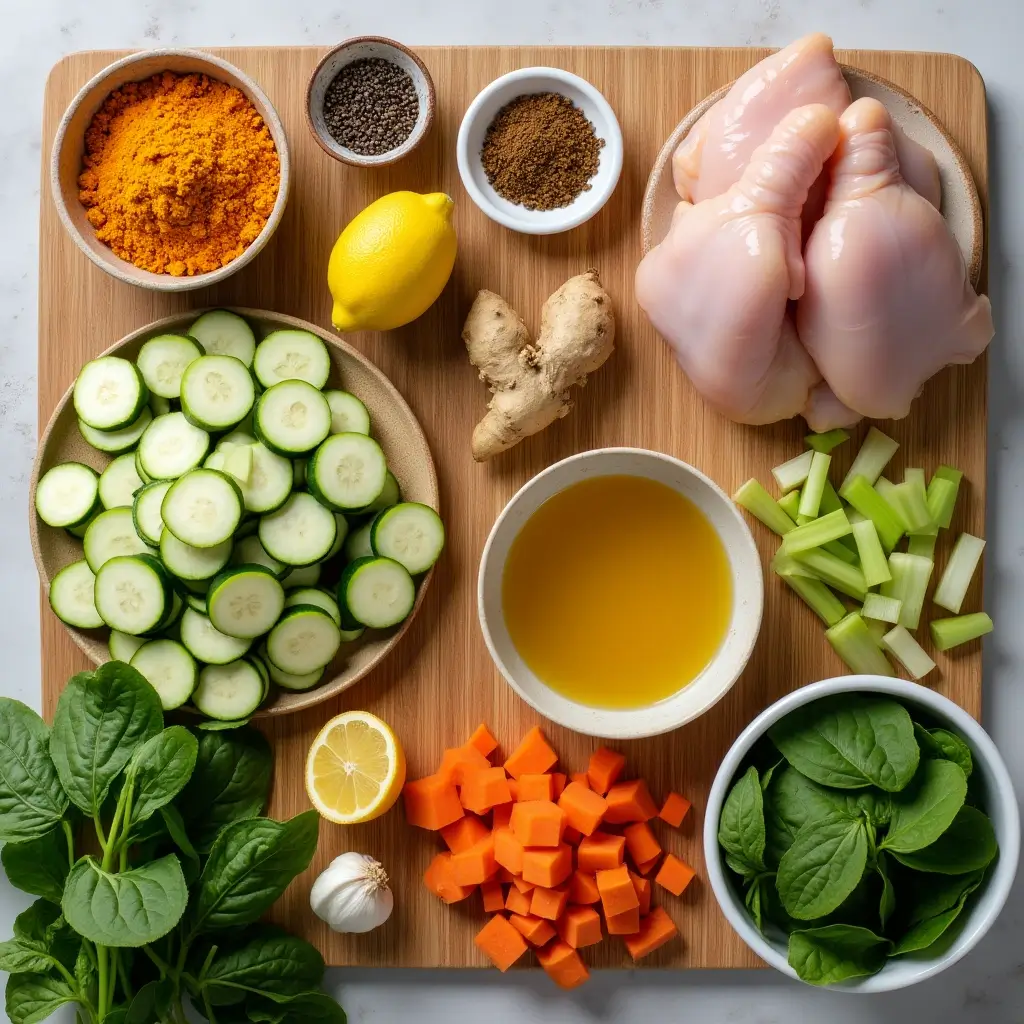 anti-inflammatory turmeric chicken soup