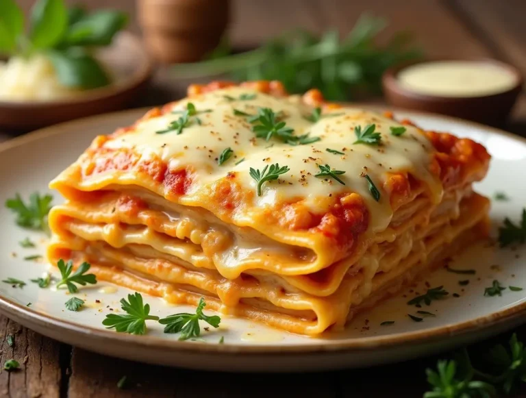 Creamy Alfredo Chicken Lasagna
