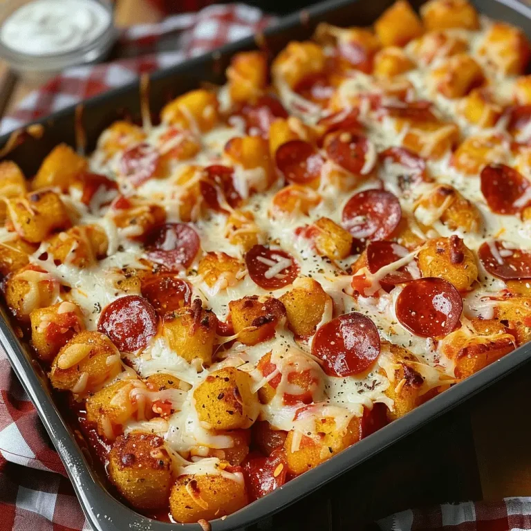 Pizza Tot Casserole
